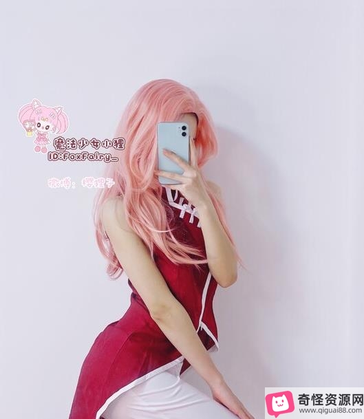 推特 樱狸子cosplay火影小樱截图