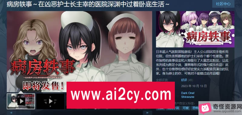 《炸鲸病栋：护士长的卧底生活》-医院ADV游戏，女主角对抗邪恶护士，神奇体验！