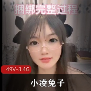 小凌兔子49V-3.4GS美女口B无保护CC黑丝强压S货视频集