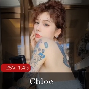 推特超颜纹身女神-Chloe：25V，1.4G，健身御姐烧翻天